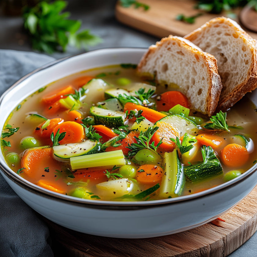 Bunte Gemüsesuppe Bild